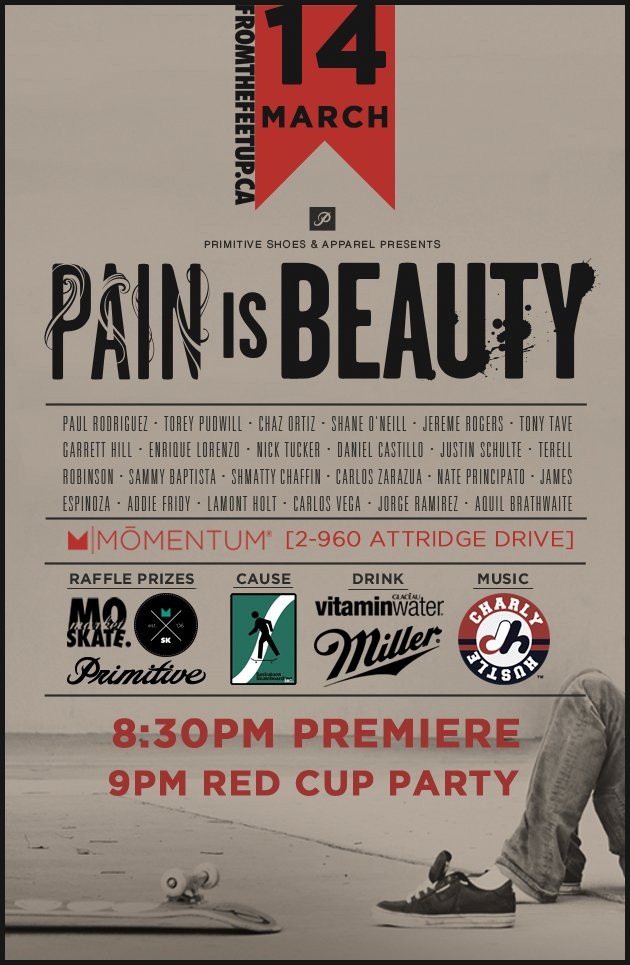 Pain Is Beauty film cover by Primitive Skate