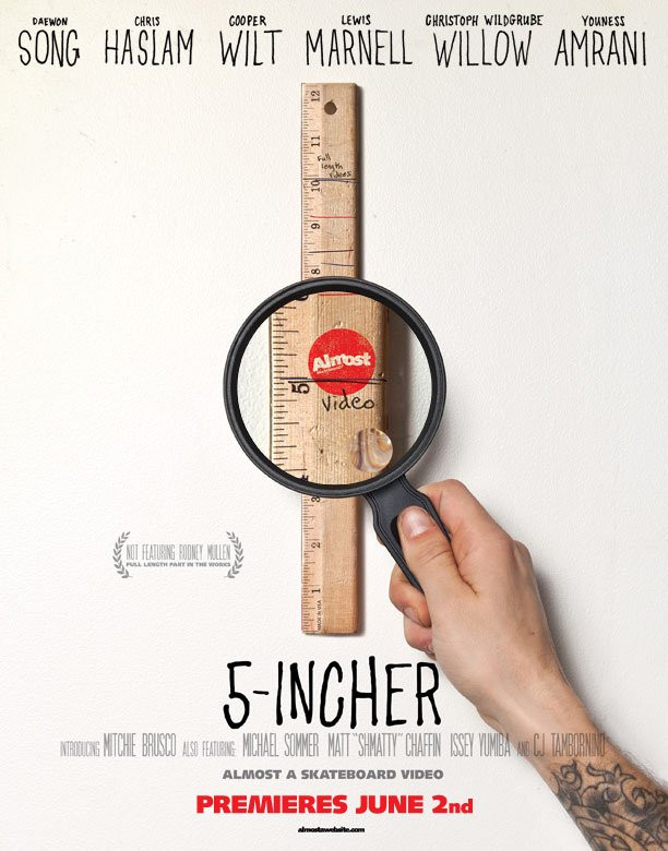 5-incher film cover by Almost Skateboards
