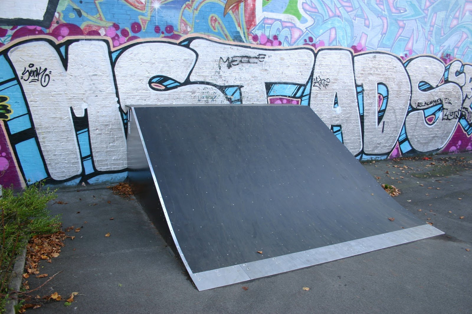 Albertslund Skatepark&nbsp;is relatively small and has a bank at one end, a fun box in the middle with an appurtenant ledge (a so-called hubba), and a quarter pipe at the other end. It also has a long pole rail and stone curbs. The foundation is asphalt. The skatepark is compact which can become a problem as you gain too much speed to perform tricks. The park is not worth traveling far to get to, however, if you are in the neighbourhood, you can stop by for a relaxed session. The park is located about 5 minutes from Albertslund station and is also close to the graffiti wall between Kongsholmhallen and the bicycle track if you follow the railroad.Albertslund Skatepark was built in September of 2012 by Skateland Constructions. It also has street hockey and soccer. The ramps were built after the student city council day in 2011 when all 6th grades of Albertslund presented suggestions for projects in the town. This story goes to show that there is a lot of support for skate-ideas. If you dream it, you can make it happen. Even if your in 6th grade. Awesome Idea?