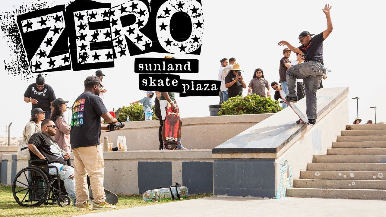 The Zero team heads out to New Mexico for a Demo at Sunland skate plaza for the 575 fest. In association with Crooks Skate Shop (El Paso)<br /><br />Featuring:<br />Dane Burman<br />Kanaan Dern<br />Forrest Edwards<br />Adam Arunski<br />Kairi Netsuke<br />Reuben Barrack<br />Ben Havran<br />Gustavo Servin<br />Jake Watkins<br />Austin Salzman