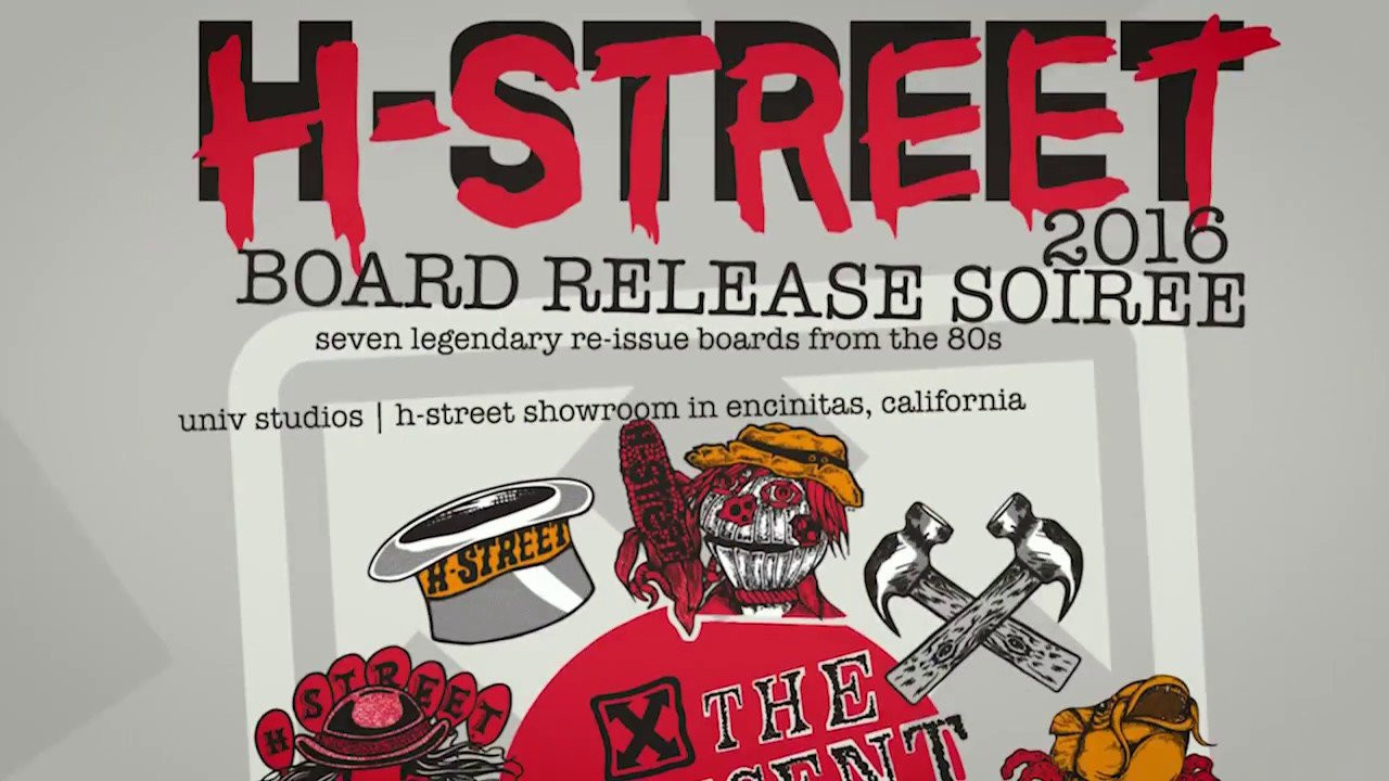 After 30 years H-Street brought together 7 of its original riders and their first graphics through the launch of The Magnificent 7 Series. Danny Way, Matt Hensley, Ron Allen, Art Godoy, John Schultes, Eddie El Gato El Gurera & Tony Mag all diverse in their styles of riding a skateboard with personalities just unique as their graphics is what made H-Street the legendary company that it has become. This Soiree was held at the UNIV Studios in Enciniitas, CA honored the rich history of H-Street and the family it created. Filmed and edited by Scott Taylor, this is the official video of The Magnificent 7 Board Release Soiree.