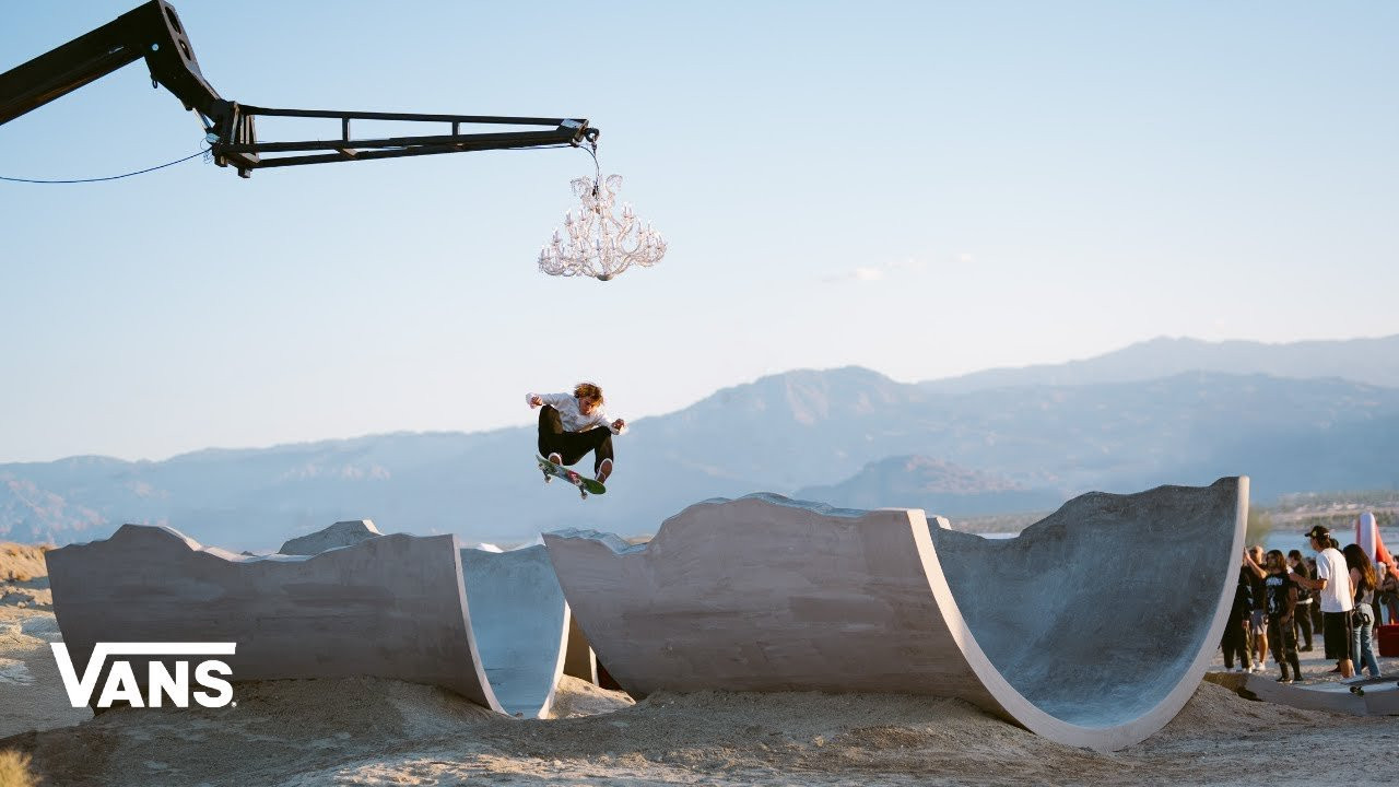 We celebrated the launch of Curren Caples new shoe with a broken full pipe under a chandelier in the middle of the desert. The sounds of yacht rock from a string quartet, rich caviar, and smells of leather scented cologne permeating through the air. <br /><br />Available now worldwide: https://www.vans.com/en-us/p/skate-curren-caples-shoes-VN000D85Y52<br /><br />Subscribe now at: http://www.youtube.com/vans?sub_confirmation=1<br /><br />Connect with Vans: <br />http://www.vans.com <br />http://www.tiktok.com/@vans<br />http://www.instagram.com/vans<br />http://www.youtube.com/vans