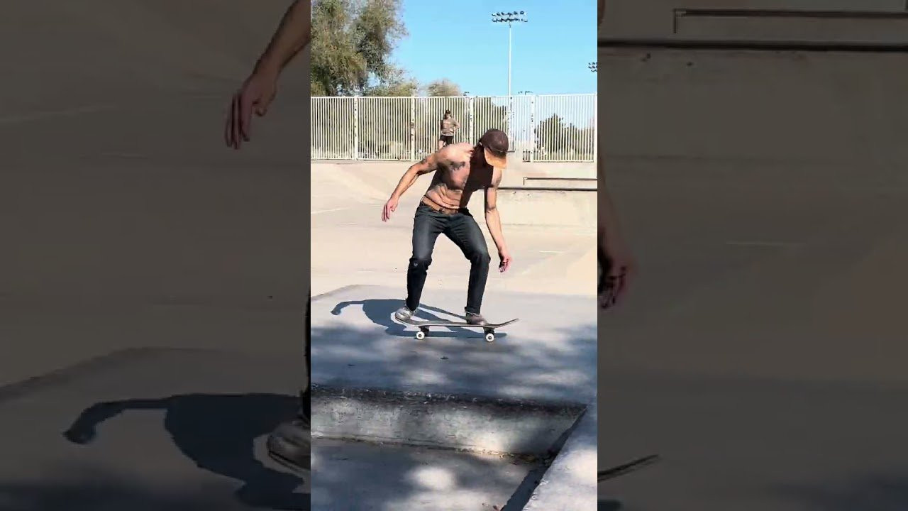 Dakota Servold, Leo Romero, Figgy, and Jeremy Leabres warmed up at the Tempe Skatepark before the demo at the Wedge with Cowtown Skateboards.