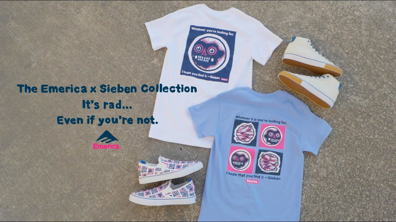 Emerica Footwear is proud to have teamed up with Austin, Texas based artist and skateboarder, Michael Sieben to bring you an animal friendly footwear collection consisting of the Omen Hi and Wino G6 Slip-On as well an apparel capsule available now at your local skate shop.<br /><br />Shop the Emerica x Sieben collection: https://emerica.com/collections/michael-sieben<br /><br />Instagram: https://www.instagram.com/emerica/<br />Facebook: https://www.facebook.com/Emerica/<br />Twitter: https://twitter.com/emerica<br />Tik Tok: https://www.tiktok.com/@emericaskate<br />Shop Emerica: https://emerica.com