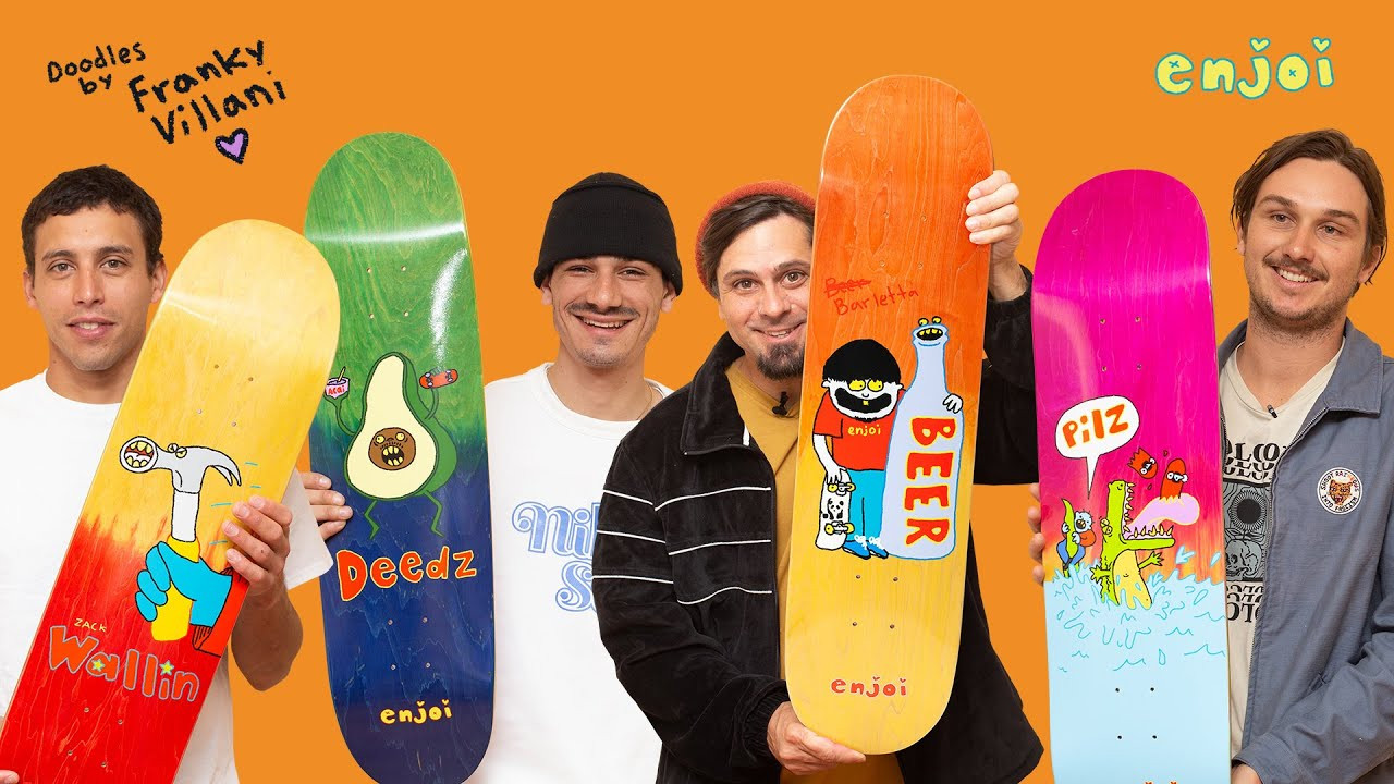 Franky Villani doodles up the latest series for enjoi.<br /><br />shop-- https://thankyousupply.com/enjoi<br /> subscribe-- http://bit.ly/SubscribeEnjoi<br /> instagram-- https://www.instagram.com/enjoi<br /> facebook-- https://www.facebook.com/enjoi<br /> twitter-- https://twitter.com/enjoi<br /> <br /> #enjoi #skateboarding #enjoiskateboarding