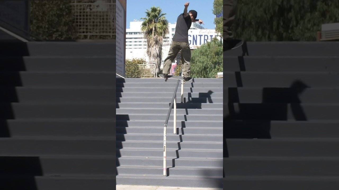 Miles Silvas switch back lip Hollywood high rail from our 2019 video ‘Encore’.<br /><br />Filmed by Alex Kissinger and Alan Hannon <br /><br /><br />►Subscribe to Primitive Skate: http://bit.ly/prmtvsub<br /><br /><br />🔥 Follow us:<br />Instagram: http://instagram.com/primitiveskate<br /><br />💰 Shop:<br />http://primitiveskate.com<br /><br />Primitive Skateboarding was established in early 2014 by Paul Rodriguez and Heath Brinkley. Our pros are Paul Rodriguez, Tiago Lemos, Miles Silvas, Spencer Hamilton, Robert Neal, Carlos Ribeiro, Wade Desarmo, Franky Villani, Giovanni Vianna, Trent McClung and Tre Williams. Ams: Kyonosuke Yamashita, Dylan Jaeb,Filipe Mota, and Jonny Hernandez.