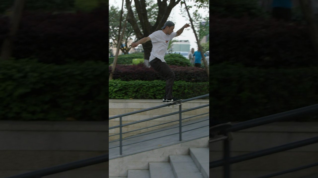 Carlos taking a new route on this rail in China while on a filming trip for our 2019 video ‘Encore’.<br /><br />Filmed by Alan Hannon<br /><br /><br />► Subscribe to Primitive Skate: http://bit.ly/prmtvsub<br /><br /><br />🔥 Follow us:<br />Instagram: http://instagram.com/primitiveskate<br /><br />💰 Shop:<br />http://primitiveskate.com<br /><br />Primitive Skateboarding was established in early 2014 by Paul Rodriguez and Heath Brinkley. Our pros are Paul Rodriguez, Tiago Lemos, Miles Silvas, Spencer Hamilton, Robert Neal, Carlos Ribeiro, Wade Desarmo, Franky Villani, Giovanni Vianna, Trent McClung and Tre Williams. Ams: Kyonosuke Yamashita, Dylan Jaeb,Filipe Mota, and Jonny Hernandez.