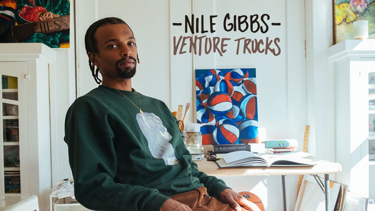 With connections in the skate scenes from Seattle to SF, Nile Gibbs further leaves his mark as the newest Venture Guest Artist. His collection features Team Edition trucks in 5.2HI/5.6 and tee, both with Nile’s acrylic-painted rendition of SF’s famed Golden Gate Park Bison.<br /><br /><br /><br />Filmed & Edited by Jamihn Alcorn