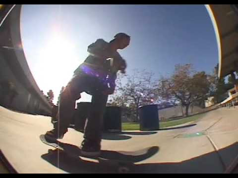 We picked Joey to be the Roger of the Month for October because he's like, scary good at skateboarding. Is that too cheesy? How about... we picked Joey to be the Roger of the Month for October because his skating is as sweet as Halloween candy? Still too dumb. How about, we picked Joey to be the Roger of the Month for October because he's obviously really good at making his skateboard jump on stuff and jump off of stuff and jump over stuff.