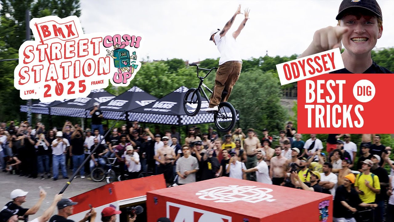 NEW DIG APPAREL https://shop.digbmx.com/collections/APPAREL-AND-MORE<br />-----<br />The chaos continues with the Odyssey 'Best Tricks jam - Day 2 at BMX Street Station in Lyon, France, hosted by our friends at Bros Bike Store in partnership with the Monster Energy 'Cash Up' series.<br /><br />Video by Fred Murray<br /><br />https://brosstore.fr @brosbikestore <br />https://www.monsterenergy.com/ @MonsterEnergy <br />https://www.odysseybmx.com/ @odsyvision <br />-----<br />Visit our website for more BMX videos - http://digbmx.com <br /><br />SUPPORT PROJECT X https://shop.digbmx.com/collections/project-x <br />SUBSCRIBE to the DIG channel for more videos - http://bit.ly/DigBMX<br /><br /> ● Facebook - https://facebook.com/digbmx <br /> ● Instagram - https://instagram.com/digbmx <br /> ● Twitter - https://twitter.com/digbmx <br /><br />#BMX #DIGBMX