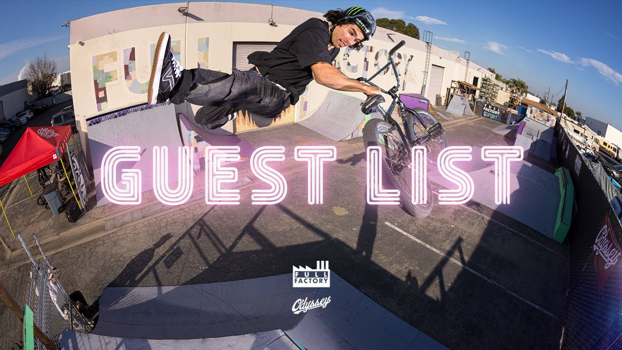 Guest List 15 is now live! Featuring Odyssey's Dennis Enarson, who invited the transition annihilator, Kevin Peraza. Such a great pairing. Enjoy! <br /><br />GUEST LIST is a series presented by Full Factory Distribution. They’ll ask 1 affiliated rider from the brands they distribute to invite a non-affiliated rider for a day sesh on the private Full Factory ramps. <br /><br />Video by Scott Marceau.<br /><br /><br /><br /><br /><br /><br /><br /><br />---<br />https://odysseybmx.com<br />https://shop.odysseybmx.com<br />---<br />https://facebook.com/odsybmx<br />https://twitter.com/odysseybmx<br />https://instagram.com/odysseybmx<br />https://youtube.com/odsyvision