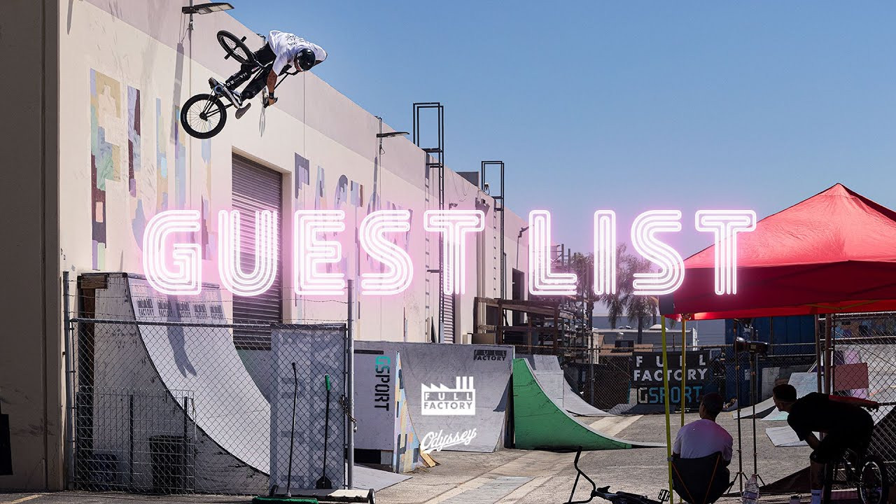 Guest List 13 is now live! Featuring Odyssey's Santiago Laverde, who invited San Diego local / Haro Bikes rider Michael Mogollon. Enjoy!<br /><br />GUEST LIST is a series presented by Full Factory Distribution. They’ll ask 1 affiliated rider from the brands they distribute to invite a non-affiliated rider for a day sesh on the private Full Factory ramps. Enjoy!<br /><br /><br />Video by Scott Marceau<br />Additional filming by Zach Krejmas<br /><br /><br /><br /><br /><br /><br /><br /><br />---<br />https://odysseybmx.com<br />https://shop.odysseybmx.com<br />---<br />https://facebook.com/odsybmx<br />https://twitter.com/odysseybmx<br />https://instagram.com/odysseybmx<br />https://youtube.com/odsyvision