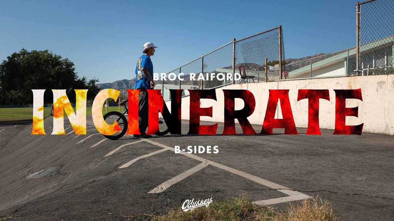 Over 20-minutes of raw unseen footage, extra angles, crashes, battles, and more from the making of Broc Raiford's 'Incinerate' video. Filmed from Los Angeles and New York City. <br /><br />Video by Zach Krejmas.<br />Cover Photo by Scott Marceau.<br /><br /><br /><br /><br /><br />---<br />https://odysseybmx.com<br />https://shop.odysseybmx.com<br />---<br />https://facebook.com/odsybmx<br />https://twitter.com/odysseybmx<br />https://instagram.com/odysseybmx<br />https://youtube.com/odsyvision