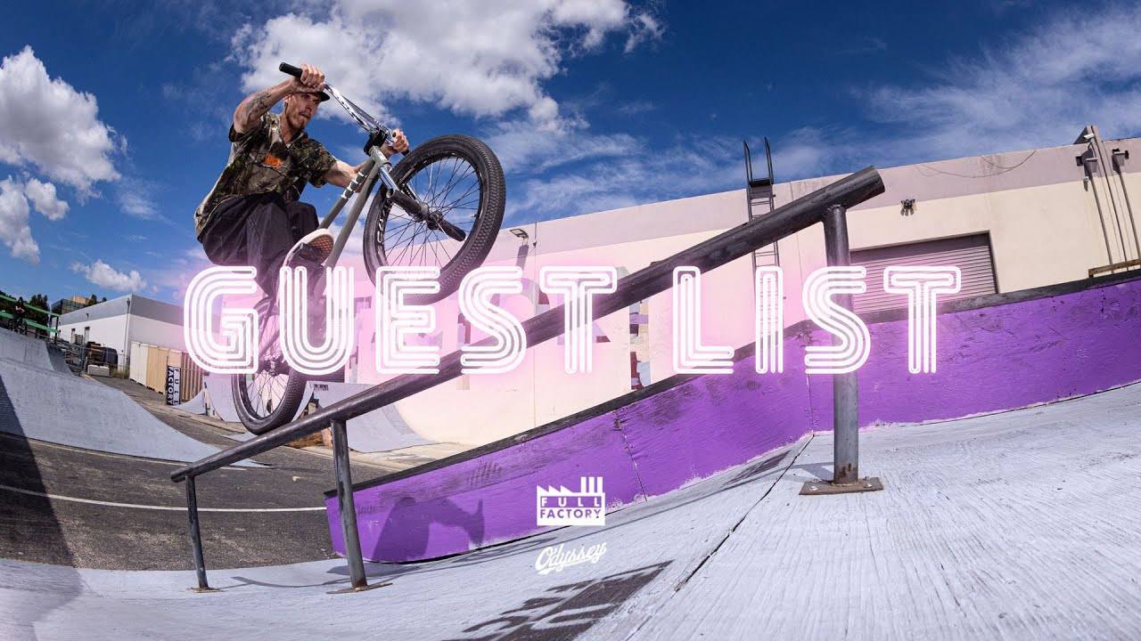 Guest List 10 is now live! Featuring Odyssey's Preston Okert, who invited his homie / Cult Crew team mate, Cody Nemeth. Enjoy! <br /><br />GUEST LIST is a series presented by Full Factory Distribution. They’ll ask 1 affiliated rider from the brands they distribute to invite a non-affiliated rider for a day sesh on the private Full Factory ramps. <br /><br />Video by Scott Marceau.<br /><br /><br /><br /><br /><br /><br /><br /><br />---<br />https://odysseybmx.com<br />https://shop.odysseybmx.com<br />---<br />https://facebook.com/odsybmx<br />https://twitter.com/odysseybmx<br />https://instagram.com/odysseybmx<br />https://youtube.com/odsyvision