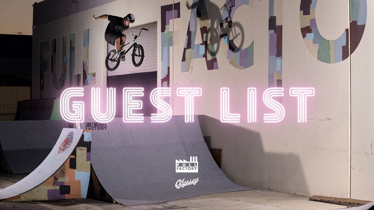 Guest List 7 is now live! Featuring Odyssey's Justin Spriet, who invited Cult's Devon Smillie. Great pairing. Enjoy! <br /><br />GUEST LIST is a series presented by Full Factory Distribution. They’ll ask 1 affiliated rider from the brands they distribute to invite a non-affiliated rider for a day sesh on the private Full Factory ramps. <br /><br />Video by Scott Marceau.<br /><br /><br /><br /><br /><br />---<br />https://odysseybmx.com<br />https://shop.odysseybmx.com<br />---<br />https://facebook.com/odsybmx<br />https://twitter.com/odysseybmx<br />https://instagram.com/odysseybmx<br />https://youtube.com/odsyvision