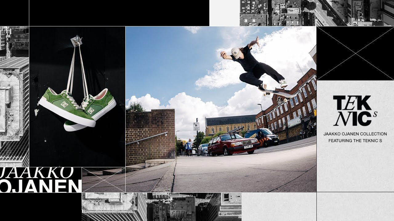When it came to designing our most advanced vulc skate shoe ever, we couldn’t think of anyone better than Jaakko Ojanen to put it to the test. A fan of subtle vulc styles, Jaakko’s technical skating requires something that can match his progressive approach, so he chose a rich forest green Super Suede™ that stands out on our first Teknic pro colorway.<br /><br />Shop the Teknic S - https://www.dcshoes.com/mens-collab-jaakko