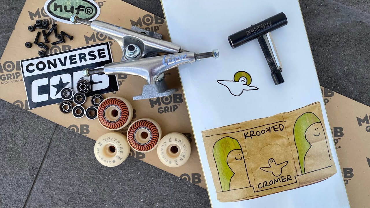 i sprained my big toe the end of september and have been laid up since. ive been really wanting to make a new video but cant skate quite yet. i get asked about my board pretty often and was setting up a new complete, so i figured id make a video out of it. my new deck and trucks are out now and should be at your local skate shop. feel free to ask any questions about my set up in the comments. hopefully this video wasnt too corny. i just enjoy filming and editing and have nothing else to work on at the moment.