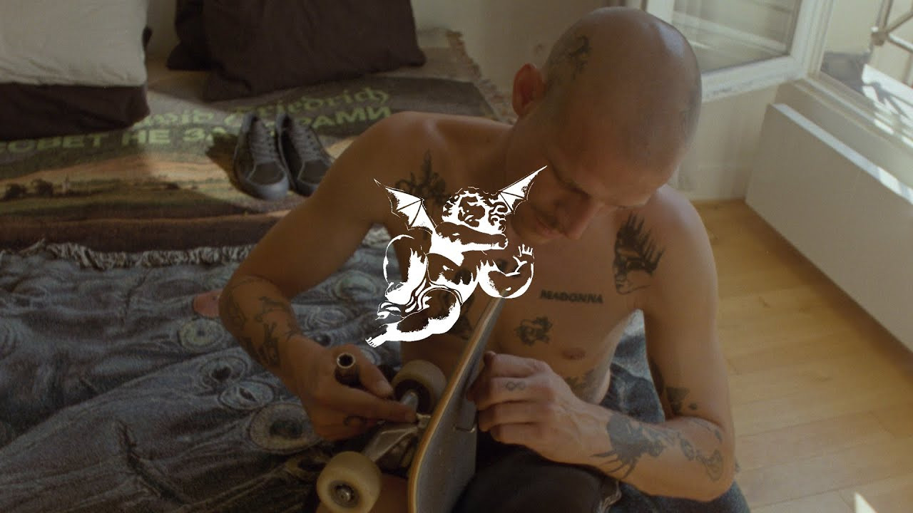 Constructed from a lux black leather, Val’s colorway bleeds through to blue with age. This vulcanised skate silhouette features a scratch-off leather complimented by original artwork by close friend Delapaix. Our revisited vulcanised skate silhouette runs our signature Shockbed™ insole for impact control and Super-V™ outsole for enhanced grip and board feel. Tested and developed for skateboarding by our team.<br /><br />“I leant towards the Surplus silhouette as I felt it had the most potential for something good-looking and casual. I went for Leather as it’s important to me that the shoe lasts longer whilst looking even better when worn in; hence the bleeding black to blue feature as it wears in. The little angel featured throughout the shoe was drawn by one of my best friends, and artist Delapaix, who’s been tattooing me a lot through the years. This particular angel, I have tattooed on my back and it pays hommage to my late grandmother. My ultimate goal was to design a shoe that I would be stoked to skate in everyday. Hope you like it!” – Val<br /><br />Available now at www.globeskateboarding.com