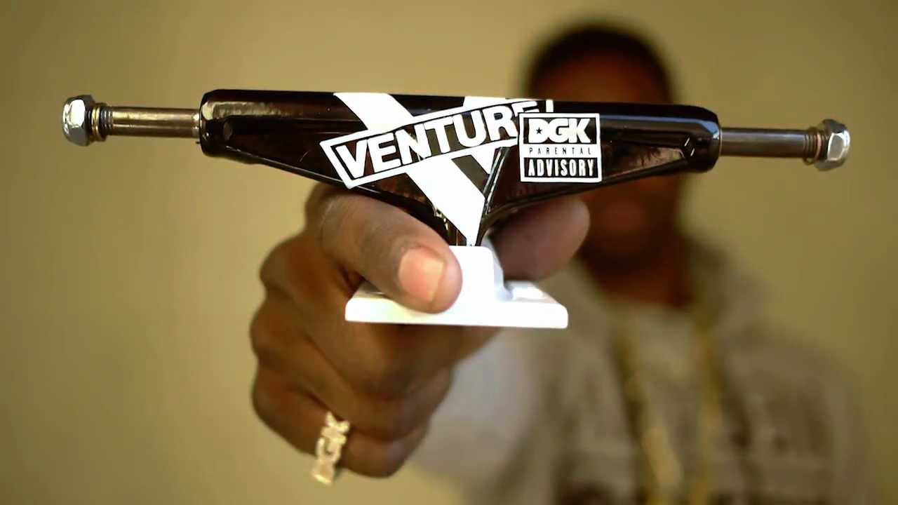 DGK is always on the grind, the Parental Advisory video is proof of that. In celebration of all the teams hard work and the success of the film, DGK and Venture have teamed up on these limited edition Parental Advisory trucks. Pick up a set before they are gone.<br /><br />Follow DGK at:<br />SITE: http://www.dgk.com<br />FACEBOOK: http://www.facebook.com/DGK<br />TWITTER: http://www.twitter.com/DGK<br />INSTAGRAM: http://www.instagram.com/DGK