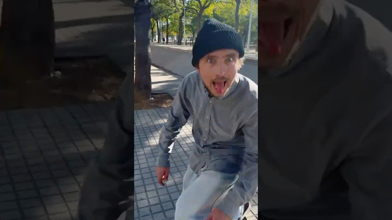 Marius phone clips between filming his next video part.