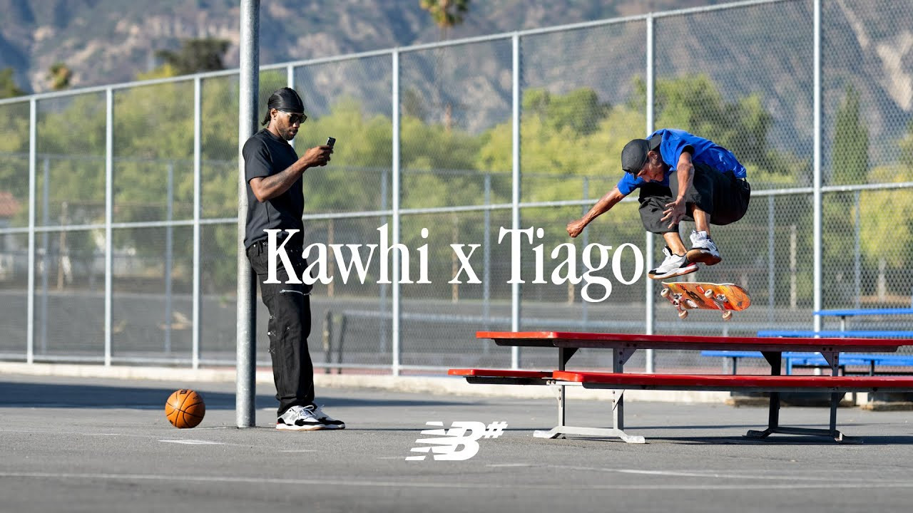 After decades of skateboarding interpreting and reimagining basketball silhouettes, for the first time ever basketball is turning towards skateboarding for<br />inspiration.<br />The Kawhi 4 x Tiago Lemos Collection represents the symbiotic relationship between basketball and skateboarding’s deep cultures, while celebrating the stories of two icons that share a mutual respect for the street and court.
