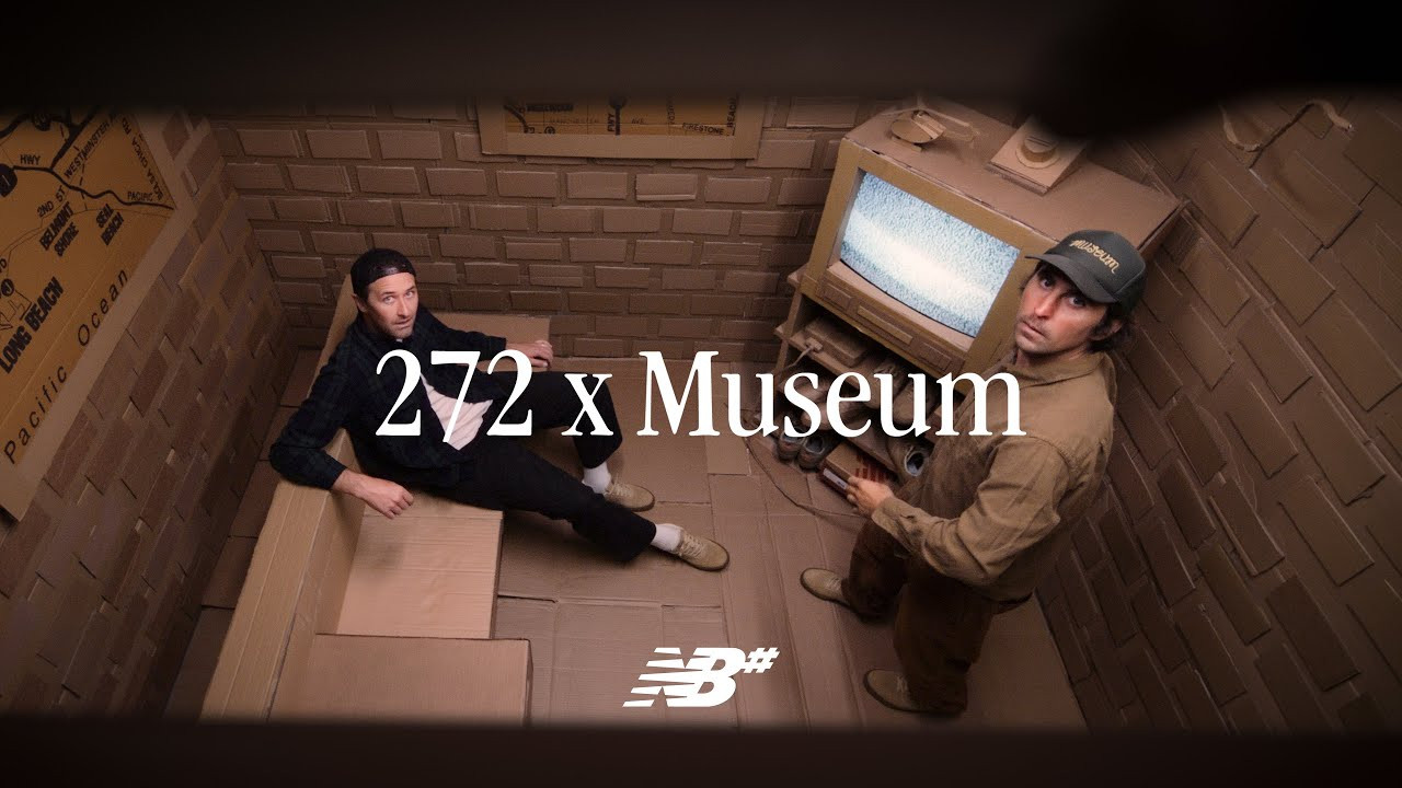 Museum, the brain child of skateboarders Tom Karangelov and Matt Bublitz, has designed a cardboard inspired, multi-layered 272. Part surrealist art project, part functional skate shoe, featuring tear-off panels that reveal hidden details, and a packing-tape inspired outsole.
