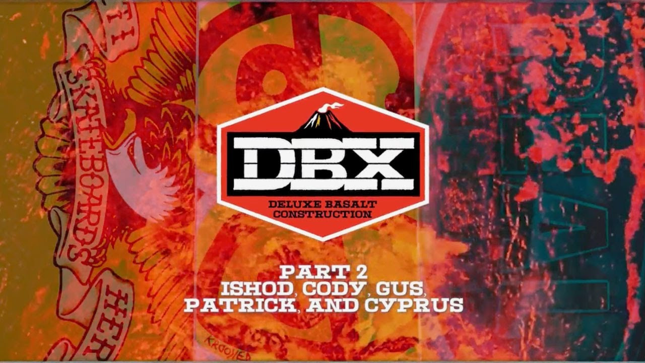 Ishod, Cody, Gus, Patrick and Cyprus ride the new DBX construction Decks and talk about why DBX Decks are the decks they prefer to Skate.<br /> <br />The new DBX decks were designed for an ultra-responsive, light, and quick feel with lasting consistency and performance throughout the lifetime of the board.<br /> <br />Constructed using 3 layers of interwoven basalt with 4 standard-thickness interior veneers, and 2 thinner face veneers. Hand-laid up and precision-pressed in single molds to meet exact specs.<br /> <br />WHAT IS BASALT - AND WHY USE IT ON A SKATEBOARD DECK?<br />Basalt is a hard, black volcanic rock formed by rapidly cooling molten lava, known for its multidimensional strength properties. The 3 basalt layers improve the deck’s structural integrity and stiffness while giving the maple veneers a ‘backbone’ that maximizes the wood’s natural resonance.<br /> <br />DBX decks are available now at your favorite local Skateshop.