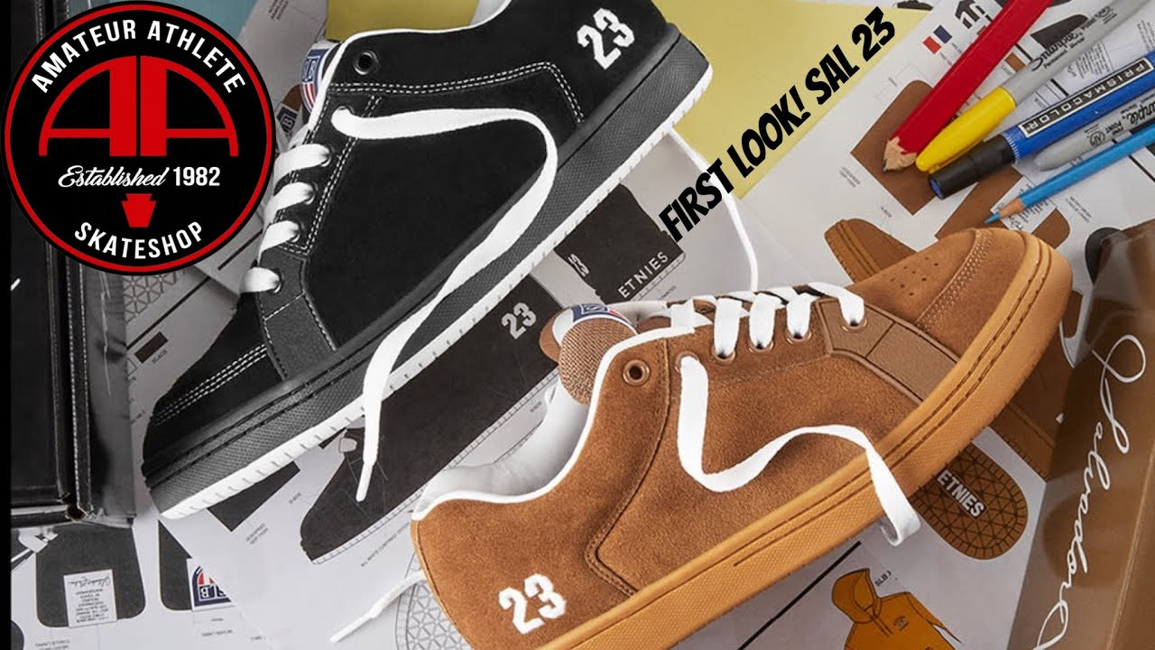Take a first look at the iconic Etnies Sal 23, a shoe that changed the game when it debuted in 1993! In this video, we dive into its legendary design and why it remains a must-have for skaters and collectors alike.<br /><br />We also check out the Es Accel X Arto limited edition shoe, celebrating Arto Saari’s contributions to skateboarding, and the Accel VX reissue, bringing a modern twist to a classic.<br /><br />YouTube channel follow: @aaskateshop1982 <br />IG: Amateurathlete<br /><br />👟 Find these and more at Amateur Athlete Skate Shop—your trusted source for the best skate footwear and gear!<br /><br />👍 Like this video if you enjoyed it, and don’t forget to subscribe for more first looks, reviews, and skate shop updates!<br /><br />Thanks for watching—support your local skate shop! #AmateurAthlete #SkateShoes #EtniesSal23 #EsAccel #skateshoes #skateshoewars #skateboardfootwear #skateshop #skateboardshop #soletechnologies #newskateshoes #firstlook #reissue #oldschoolshoes #supportsmallskateshops #skateboard #etnies #etniesskateboarding <br /><br />Visit our site and support https://aa1982.com<br /><br />Product in Video:<br /><br />Sal 23 _ Available Dec 13th<br /><br />Arto x Accel https://aa1982.com/products/es-accel-x-arto-black-charcoal<br /><br />Accel VX https://aa1982.com/products/es-accel-og-vx-grey