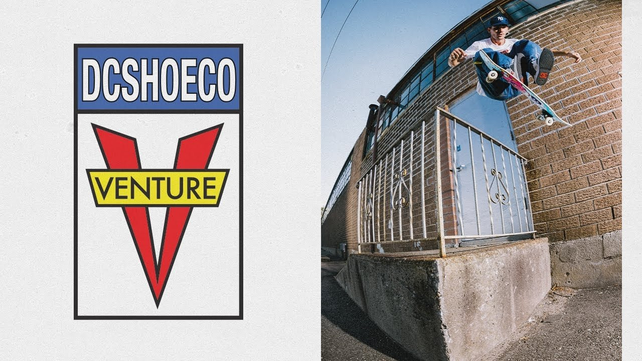 <p><span>We linked up with Venture Trucks to create a custom collab celebrating our shared skate heritage. Kingpins of the skate industry since the &lsquo;80s, Venture has been in the streets since before DC&rsquo;s inception in 1994. And since we share so many team riders, we sent Will Marshall, Jahmir Brown, John Shanahan, Kevin Bilyeu, Aleka Lang and Brian Panebianco down to Dallas to film this edit. DC X Venture Collection dropping October 22</span></p>