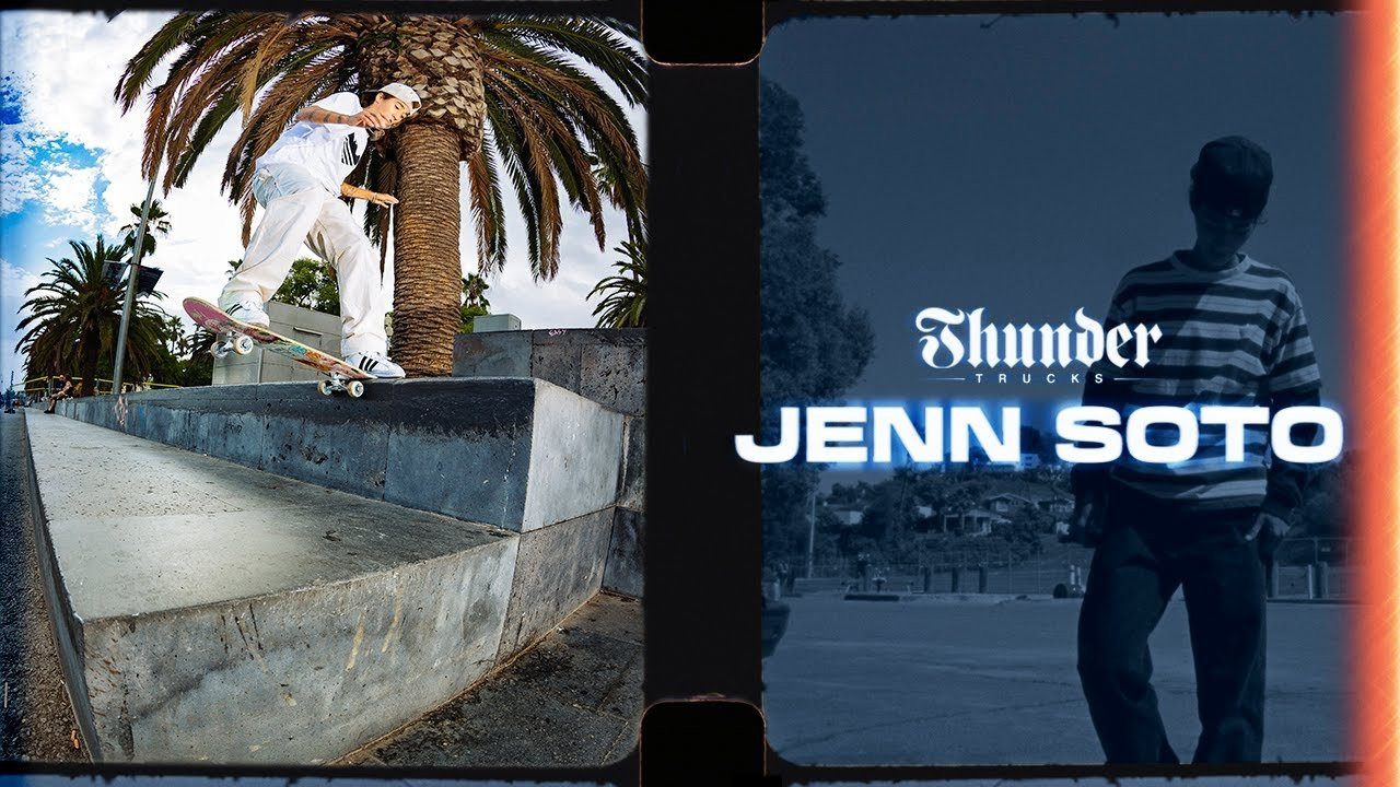 Jenn Soto coming through with a part guaranteed to make you want to book a trip and roll. Smooth tech at spots from LA to Paris, with Mos Def and Talib Kweli on the track; the vibes are high with this one. <br /><br />Edited by: Tim Fulton <br /><br />Filmed by: David Serrano, Chris Mulhern, Justin Albert & Jeremiah Arias<br /><br />Follow Jenn Soto for more https://www.instagram.com/jennsoto/<br /><br />https://www.thundertrucks.com/<br />https://www.instagram.com/thundertrucks/<br />#ThunderTrucks #KnowControl