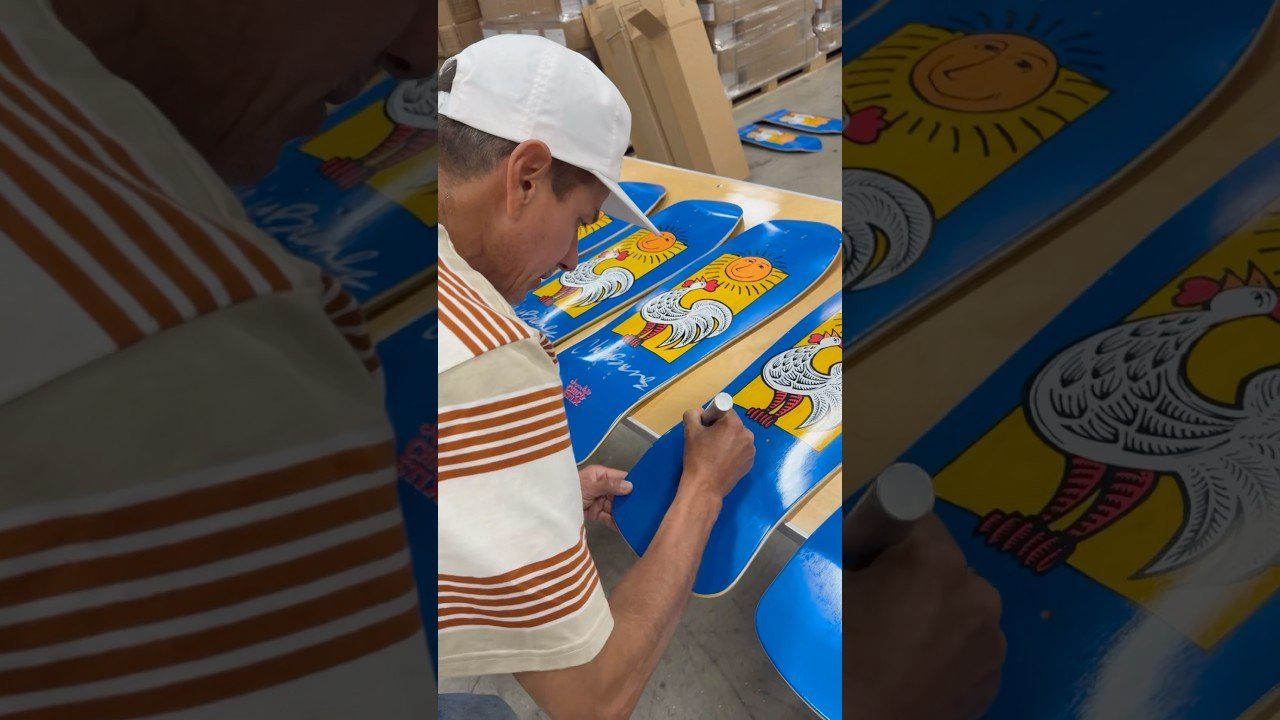 Available at Crailtap.com, now shipping worldwide.<br /><br />Cheeks popped in to sign some of his Nicaraguan Sunrise Reissue decks. Don’t sleep, only 20 of each. <br /><br />"| do love all the classic Chocolate series decks, but the early one-offs are where some of the real hidden gems lie. Chico Stix and Chocolate have teamed up to bring back this 1994 Chico Brenes heater, pressed on the original 7.5 PS Stix shape. Test your nollie heels on the Retro shape, results not guaranteed!” - @bobshirt<br /><br />#30ChocolateYears