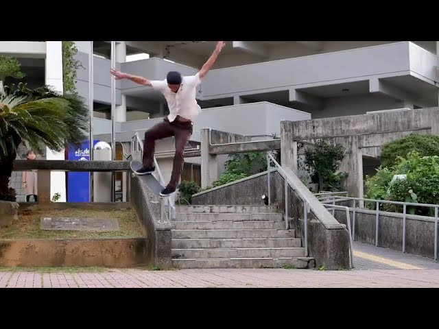 Ryo Sejiri on a skate tour around Japan. Filmed in Kobe and on the south Island of Okinawa by Hidenori Tanaka.