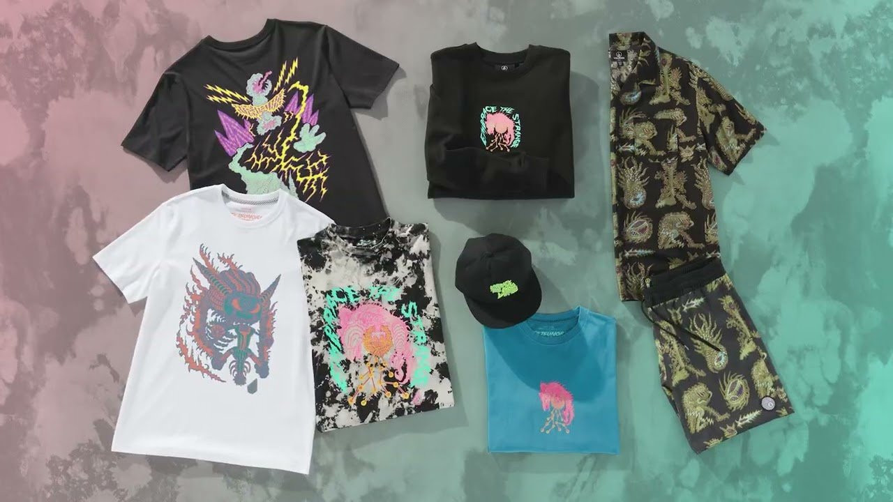 Volcom Featured Artist Tetsunori Tawaraya 🐉 Blending bright pops of color with detailed print work + imaginative creatures from somewhere beyond your wildest science fiction imagination 🌀 vol.cm/tetsunori