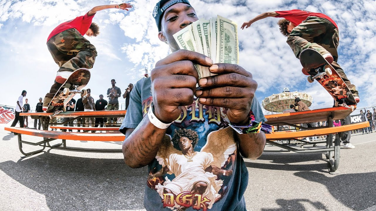 DGK & Rolling Loud dropped 10k for the best tricks in our first annual Picnic Table Contest and gave 100 completes from Saved By Skateboarding to the Inglewood Youth. All the homies came out and put down some of the best tricks ever seen.<br /> <br />Featuring:<br />Stevie Williams / Don Cooley / Boo Johnson / Brian Reid / Shay Sandiford / Dane Vaughn / Dashawn Jordan / Gage Boyle / Christian Henry / Tre Williams / Deon Harris / Curtis Fortnot / Zacc Lester / Collin Slew / Will Mazzari / Brandon Turner / Antwuan Dixon / Alber Leandro / Jordan Mourning / Jonny Hernandez<br /><br />Follow Dgk: <br />Instagram: http://www.instagram.com/dgk <br />Twitter: http://www.twitter.com/dgk <br />Facebook: http://www.facebook.com/dgk <br />Tiktok: http://www.tiktok.com/@digitalghettokids <br />Site: http://www.dgk.com <br /><br />#dgk #rollingloud