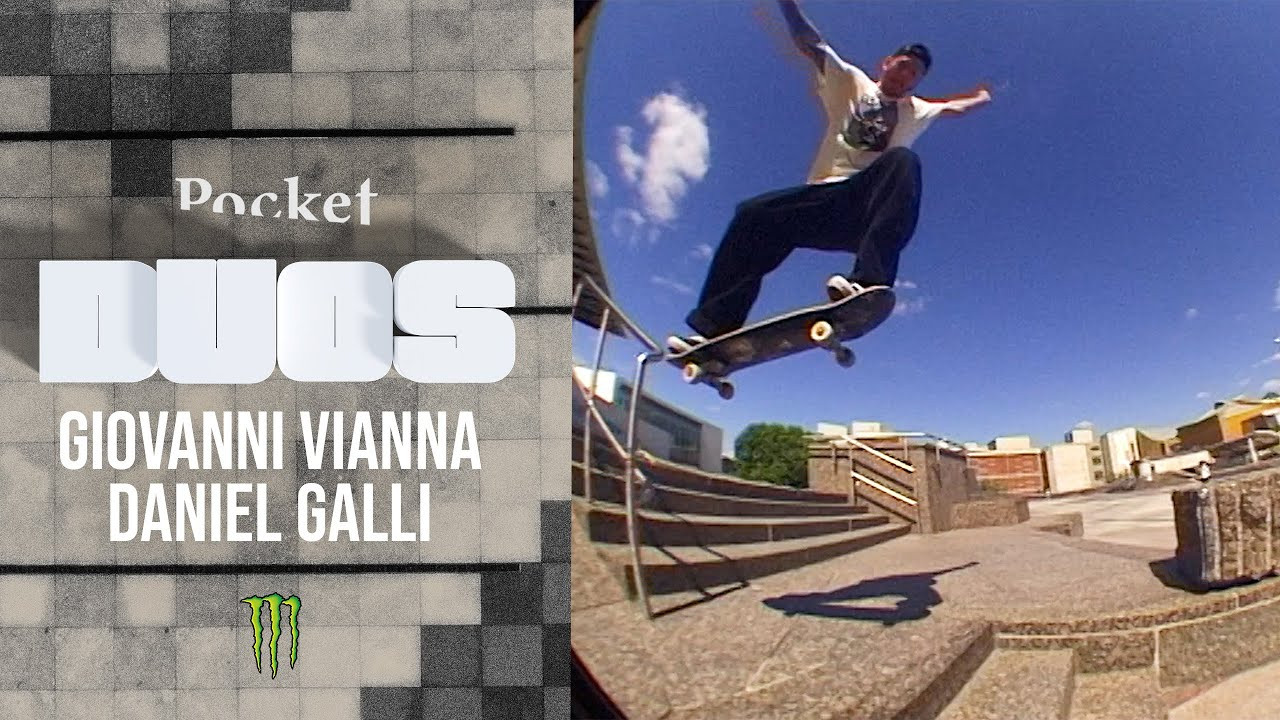 Giovanni Vianna & Daniel Galli spent 7 Days at Berlin's Kulturforum to film a part. A broken VX after a few days did not stop them from filling up tape after tape. A unique challenge for the 4th of 4 DUOS. Enjoy. <br /><br />Pocket DUOS 2024 features: <br />Giorgi Armani & Dan Schulz<br />John Dilo & Bobaj<br />Justin Sommer & Dennis Ludwig<br />Giovanni Vianna & Daniel Galli<br />Wes Kremer & Jack Thompson (Bonus)<br /><br />Presented by Monster Energy<br /><br />3D Artwork: Daniel Lang<br /><br />Get our books & apparel collection here: https://pocketskatemag.com/shop/<br /><br />Feel free to subscribe to our channel and follow us on Instagram:<br />http://www.instagram.com/pocketskatemag <br /><br />Our Website:<br />http://www.pocketskatemag.com