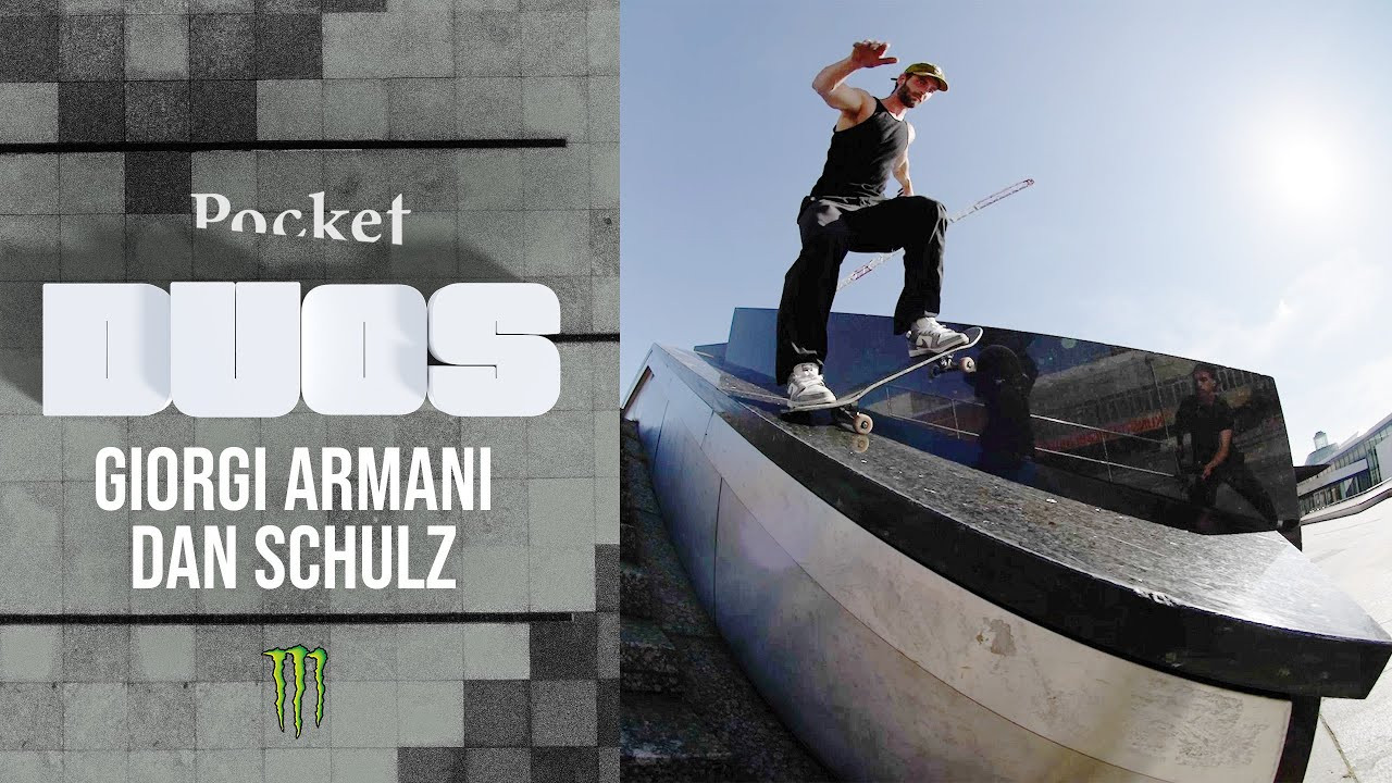 Giorgi Balkhamishvili and Dan Schulz spent 7 Days at Berlin's Kulturforum to film a part. A unique challenge for the 1st of 4 DUOS. The madness brought out next level creativity. Enjoy. <br /><br />Pocket DUOS 2024 features: <br />Giorgi Armani & Dan Schulz<br />John Dilo & Bobaj<br />Justin Sommer & Dennis Ludwig<br />Giovanni Vianna & Daniel Galli<br />Wes Kremer & Jack Thompson (Bonus)<br /><br />Presented by Monster Energy<br /><br />3D Artwork: Daniel Lang<br /><br />Get our books & apparel collection here: https://pocketskatemag.com/shop/<br /><br />Feel free to subscribe to our channel and follow us on Instagram:<br />http://www.instagram.com/pocketskatemag <br /><br />Our Website:<br />http://www.pocketskatemag.com