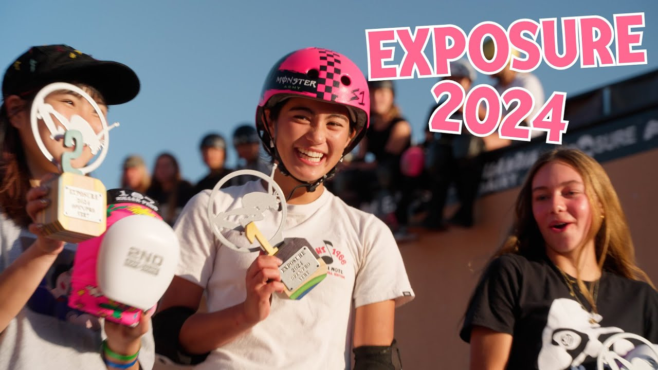 I competed in exposure for the first time at poods skatepark! It was a super fun competition with all my friends. The first day I did the highest air comp and everyone was boosting. The next day we started the morning with the Womens Pro Bowl competition then later the Womens Pro Vert Competition. Both were very fun and at the end of the day we had the best trick vert jam. Hope you enjoy - ARISA<br /><br />MY SPONSORS:<br />/ Monster Army <br />/ vans<br />/ Hosoi Skateboards<br />/ S1 Helmets<br />/ Bones Wheels<br />/ Slappy Trucks<br />/ Bones Bearings<br />/ LVLUP AUS<br />/ LVLUP USA<br /><br />FILMERS & EDITORS:<br />/ ho_sway