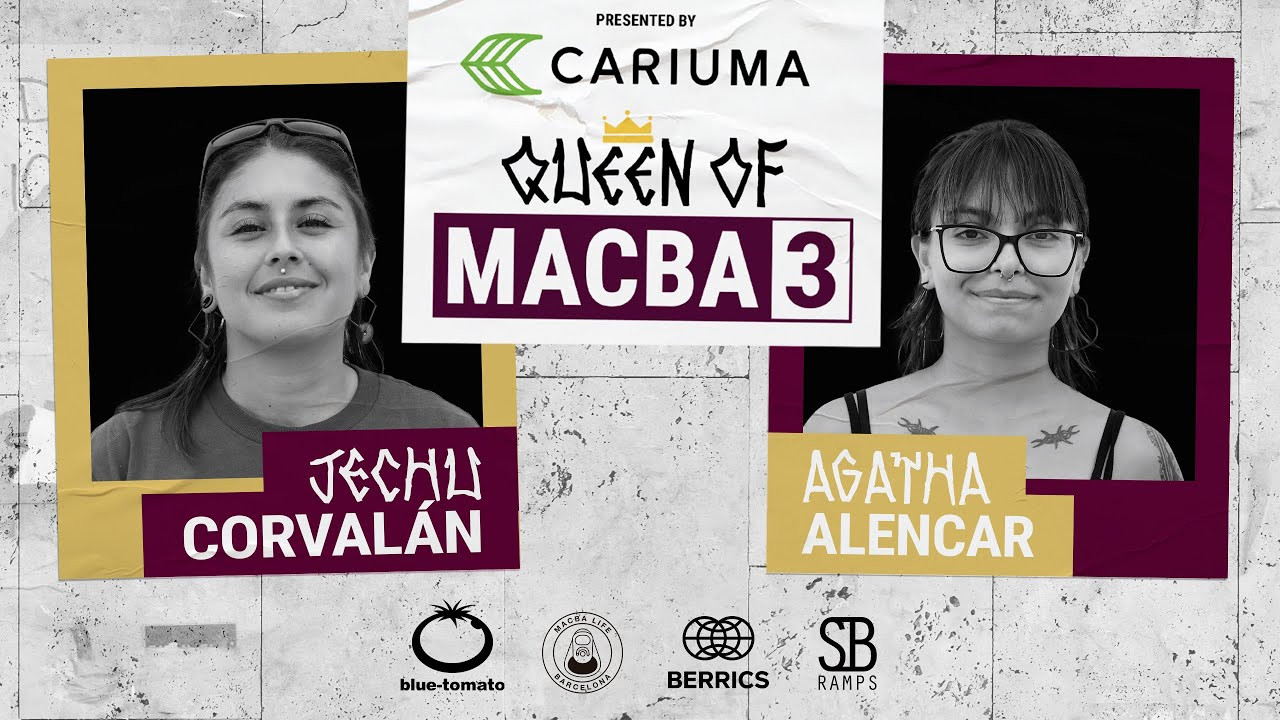 Brazil native Agatha Alencar, goes up against Jechu Corvalán, originally from Chile, but now defending a place she calls home now, MACBA. Our 2nd game for Queen of MACBA 3, and one step closer to the crown; presented by Cariuma. Additional support provided by Blue Tomato, Macba Life, and SB Ramps.<br /><br />Subscribe to The Berrics: http://bit.ly/TheBerricsYoutube<br /><br />The Berrics is one of the world's largest skateboarding media companies founded by professional skateboarders Steve Berra and Eric Koston in December of 2007 that covers skate news, video parts, contests, music, culture, and more. Berra + Eric = Berrics<br /><br />With over 10,000 skateboarding videos under their belt, including Battle at The Berrics, Do A Kickflip and Life on Video, The Berrics is not only one of the most popular online platforms in skate culture but one of the most famous skate spots in the world. Tune in regularly to watch videos with @tonyhawk , @Prod84skate , @nyjah , Yuto Horigome, Rayssa Leal and many more.<br /><br />Subscribe to The Berrics: http://bit.ly/TheBerricsYoutube<br /><br />Daily Videos and More: http://theberrics.com<br />Shop our Online Store: https://canteen.theberrics.com/<br />Follow The Berrics on Instagram: http://instagram.com/berrics<br />Follow The Berrics on TikTok: https://www.tiktok.com/@berrics?<br />Follow The Berrics on Facebook: http://fb.com/berrics<br />Follow The Berrics on Twitter: http://twitter.com/berrics<br /><br />#Skateboarding #Berrics #TheBerrics #SkateboardingIsFun