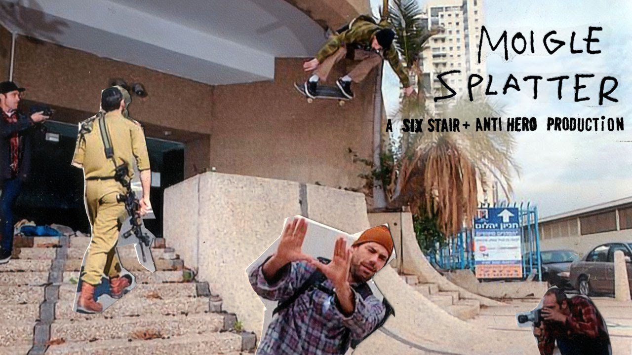 Moiglesplatter, hell ride in the holyland, eighteen, whatever you want to call it... come for a ride with some of your favorite retards as we skateboard across the landfill of humanity. http://www.antiheroinisrael.com<br /><br />A Six-Stair + Anti Hero Production.