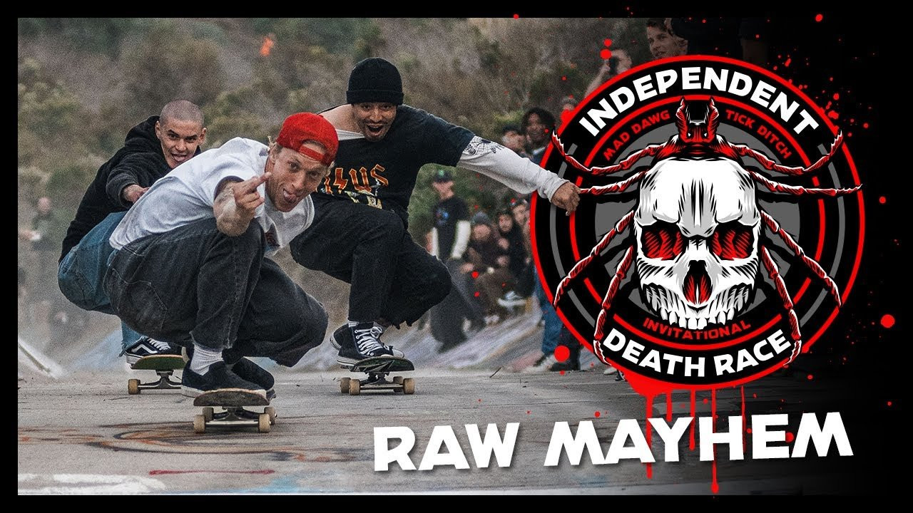 Witness the RAW MAYHEM of last year's Mad Dawg Invitational Death Race at Tick Ditch, sponsored by Monster Energy. See you on November 16th in San Diego from 11 AM - sunset for the fourth annual DEATH RACE. Don’t miss out!<br /><br />Filmed by:<br />Jacob Nunez - https://www.instagram.com/paconertz/<br />Jesse Silva - https://www.instagram.com/noguf/<br />Austin Ayub - https://www.instagram.com/austin_ayub/<br />Nick Hanson - https://www.instagram.com/_nickhanson/<br /><br />Edited by:<br />Jesse Silva - https://www.instagram.com/noguf/<br /><br />____________________________________________________________________<br /><br />Ride The Best and Subscribe to Independent Trucks!<br /><br />Shop: https://nhsskatedirect.com/pages/independent-trucks<br />YouTube: http://bitly.com/IndyYouTube​​<br />Facebook: https://www.facebook.com/IndependentTrucks<br />Instagram: https://instagram.com/independenttrucks​<br />Twitter: https://twitter.com/indy_trucks​