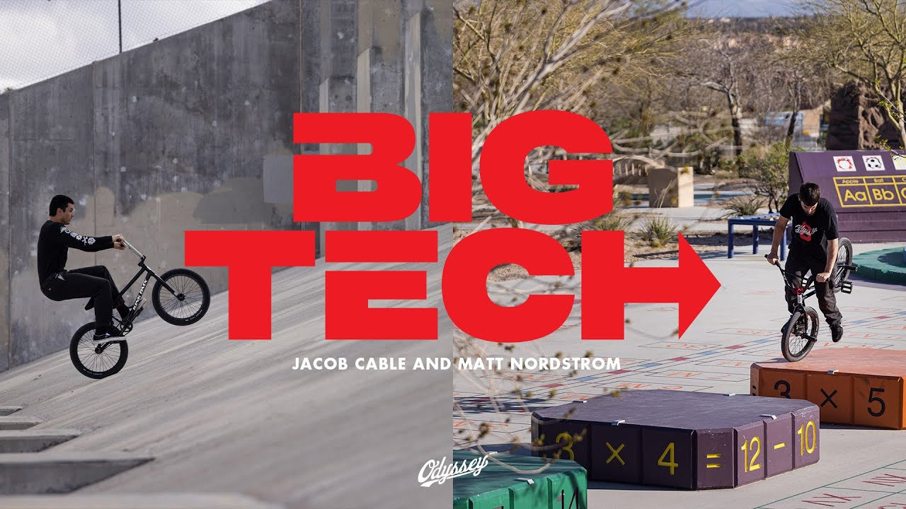 BIG TECH. Two of our tech-iest riders on the road together for a week - Matt Nordstrom and Jacob Cable. Can you compute?<br /><br />Guest clips from Mikey Andrew and Ryan Mills<br /><br />Film/Edit - Zach Krejmas<br />Motion Graphics by Dave Fortman<br /><br /><br /><br />---<br />https://odysseybmx.com<br />https://shop.odysseybmx.com<br />---<br />https://facebook.com/odsybmx<br />https://twitter.com/odysseybmx<br />https://instagram.com/odysseybmx<br />https://youtube.com/odsyvision