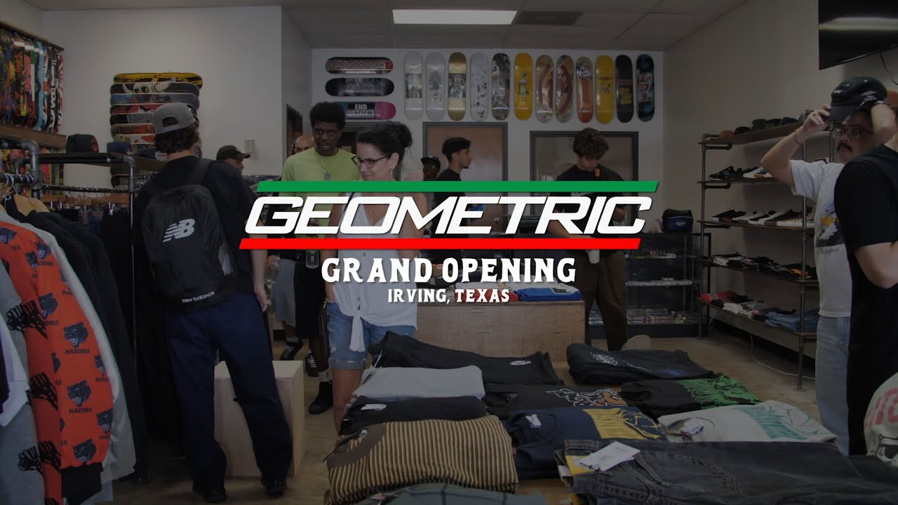 #RideFlip<br /><br />The Flip team along with some other familiar faces showed up for the Grand Opening of GEOMETRIC Skate Shops 2nd location near DFW in Irving, Texas. Check them out as they mingle & skate with the locals.<br /><br />Support your local Skate Shops!<br /><br />Buy boards and more at: <br />FlipSkateboards.com<br /><br />Follow us on all our socials: FlipSkateboards