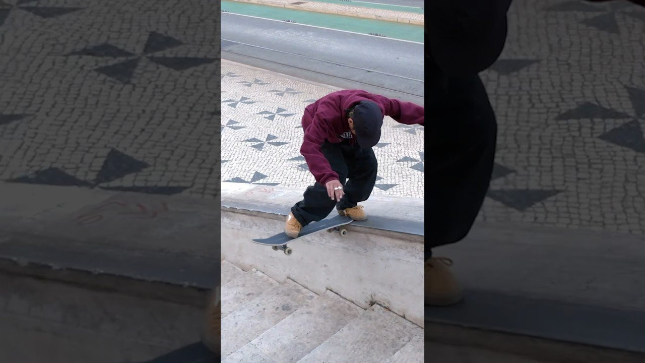 Kyonosuke holding on to this big spin fs nose down this long hubba in Portugal on a filming trip for our 2022 video ‘Define’<br /><br />Filmed by Alan Hannon <br /><br /><br />► Subscribe to Primitive Skate: http://bit.ly/prmtvsub<br /><br /><br />🔥 Follow us:<br />Instagram: http://instagram.com/primitiveskate<br /><br />💰 Shop:<br />http://primitiveskate.com<br /><br />Primitive Skateboarding was established in early 2014 by Paul Rodriguez and Heath Brinkley. Our pros are Paul Rodriguez, Tiago Lemos, Miles Silvas, Spencer Hamilton, Robert Neal, Carlos Ribeiro, Wade Desarmo, Franky Villani, Giovanni Vianna, Trent McClung and Tre Williams. Ams: Kyonosuke Yamashita, Dylan Jaeb, and Filipe Mota.kp