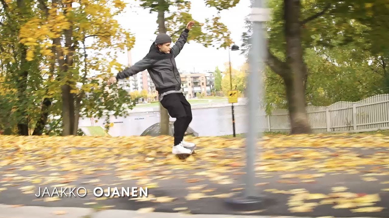 https://eu.elementbrand.com/page/wolfeboro<br /><br />Filmed and edited by Niki Waltl<br />Music by- Sinfonia de Carnaval feat. Luis Ribeiro<br /><br />Finland is cold, it snows 8 months of the year and we all know that's not much fun for a skateboarder <br /><br />Still it doesn't stop the ever-smiling, leaf power-sliding Jaakko. <br /><br />The waterproof and breathable Dulcey Trail Jacket is great for this kind of weather - it keeps you warm but not sweaty - a great combo! <br /><br />And don't forget Element Wolfeboro Jackets are Made to Endure. Take a look!