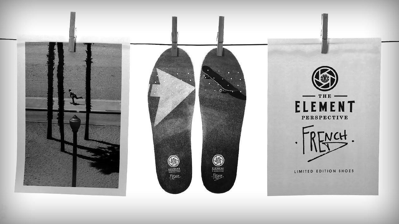 Part of the Element Perspective Project, the limited edition Topaz C3 and Preston shoes feature photo printed interiors from legendary skate photographer, Fred Mortagne, aka, French Fred. An all-black exterior reveals sock liners featuring the work of the iconic filmmaker, reflecting skateboarding's legacy and inspiring legions of skateboarders throughout the years.<br /><br />The Element Perspective Project is an ever-evolving platform showcasing works from Element Brand Advocates, renowned guest artists and up-and-coming talent. <br /><br />Check out the Element footwear collection at elementbrand.com.