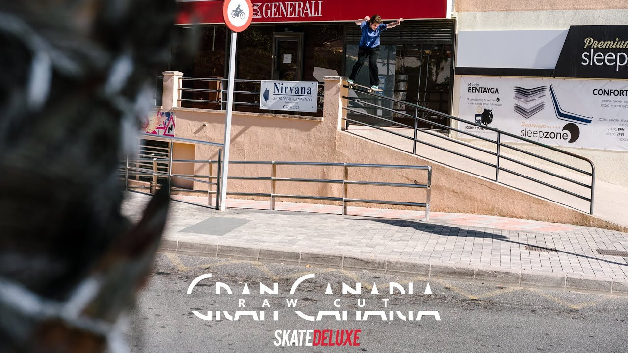 Follow the skatedeluxe team over the island and take a look behind the scenes to find out what went down in Gran Canaria. Grab a drink, sit back and enjoy the skatedeluxe Gran Canaria RAW Cut.<br /><br />Featuring: Adilson Pedro, Pol Catena, Martin Sandberg, Kevin Ozcan & Willow Voges Fernandes<br /><br />Photo Gallery & more: https://www.skatedeluxe.com/gran-canaria<br /><br />Video: Dan Schulz<br />Photo: Dennis Scholz<br /><br />////////////////////////////////////////////////////////<br /><br />skatedeluxe skate shop: https://www.skatedeluxe.com<br /><br />Instagram: https://www.skatedeluxe.com/instagram<br />TikTok: https://www.skatedeluxe.com/tiktok<br />Facebook: https://www.skatedeluxe.com/facebook<br />Twitter: https://www.skatedeluxe.com/twitter<br /><br />////////////////////////////////////////////////////////