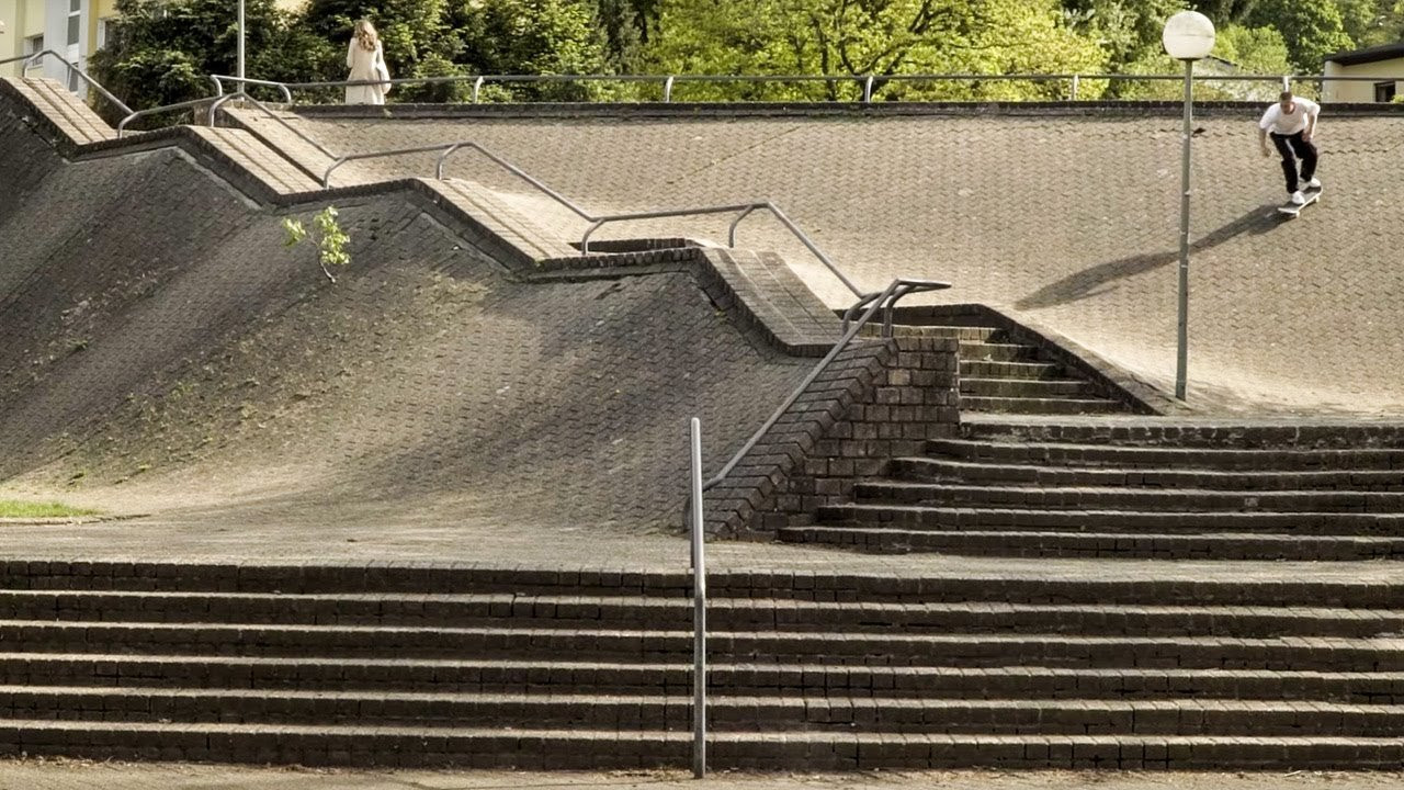 When Jamie Foy, Tiago Lemos and Brandon Westgate came to Germany in summer 2024 on “Intervals” filming mission, just a few minutes' drive from the Bubble office, we naturally set out to accompany them. We were at the Ruhr University in Bochum and at two spots in a small town nearby, where Brandon Westgate's shin made painful contact with a German rail. You know the saying: “Sometimes you eat the bear, and sometimes the bear eats you.” But he still handled it like a boss and maybe there’s another trip to Germany coming up.<br /><br />website // www.bubbleskatemag.com<br />instagram // @bubbleskatemag<br />tiktok // @bubbleskatemag