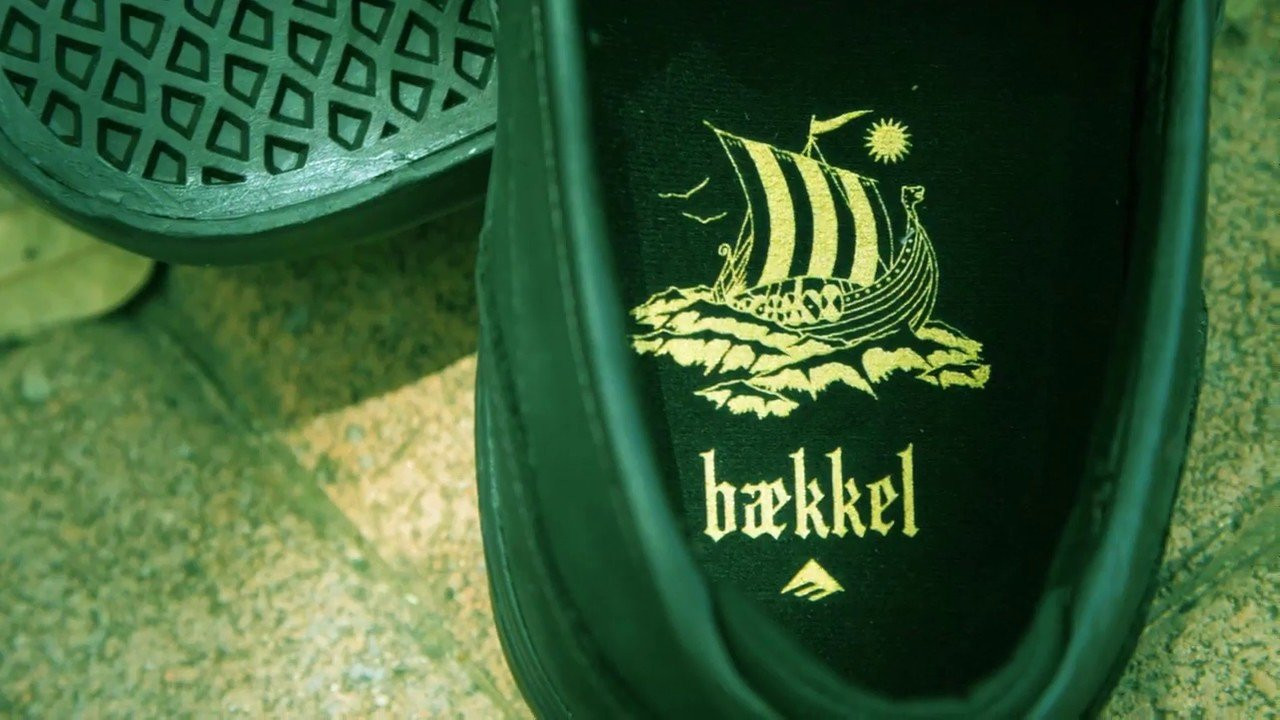 Emerica is proud to present the Kevin Baekkel signature colorway of the Wino G6 Slip-On in a Black/Black leather featuring a G6 insole with custom artwork illustrated by Oslo tattoo artist Hans Heggum.<br /><br />https://www.emerica.com/footwear/team-shoes/<br /><br />www.emerica.com<br />Instagram @Emerica<br />Facebook.com/Emerica<br />Twitter @Emerica