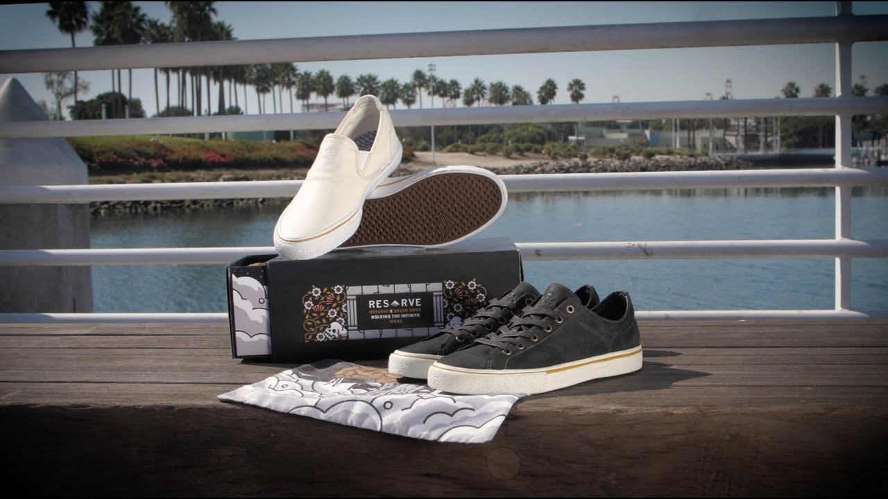 Sasha Barr is a Seattle based designer, illustrator, skateboarder, and Grammy Award winning art director. When he isn’t working full time at Sub Pop Records and hosting art exhibitions, Sasha spends his time partnering up with his local skate shop 35th North and giving back to his local skate community. When the opportunity came to work with Sasha on a Reserve project, it was a no brainer. <br /> <br /> <br />Residing in Seattle, Sasha wanted a collection that was meant to last in all weather conditions so he designed a rain proof Omen Lo with full grain leather as well as an animal friendly Wino G6 Slip-On featuring wax coated canvas to be extra durable and longer lasting.<br /> <br />See the Sasha Barr x Reserve collection at https://www.emerica.com/collabs/sasha-barr/<br /><br />www.emerica.com<br />Instagram @Emerica<br />Facebook.com/Emerica<br />Twitter @Emerica