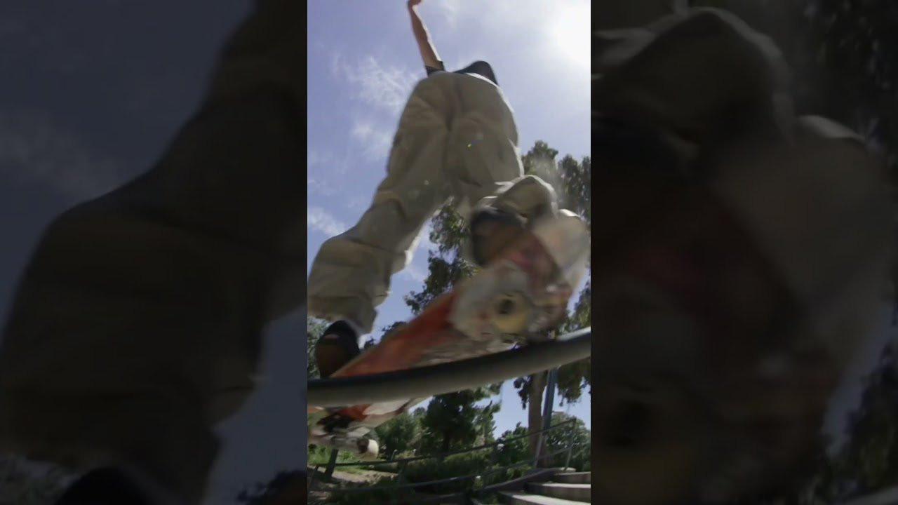 Giovanni Vianna half ca back smith on the LACC rail while filming for our 2020 video ‘Fourth Quarter’<br /><br />Filmed by Alan Hannon and Alex Kissinger <br /><br />► Subscribe to Primitive Skate: http://bit.ly/prmtvsub<br /><br /><br />🔥 Follow us:<br />Instagram: http://instagram.com/primitiveskate<br /><br />💰 Shop:<br />http://primitiveskate.com<br /><br />Primitive Skateboarding was established in early 2014 by Paul Rodriguez and Heath Brinkley. Our pros are Paul Rodriguez, Tiago Lemos, Miles Silvas, Spencer Hamilton, Robert Neal, Carlos Ribeiro, Wade Desarmo, Franky Villani, Giovanni Vianna, Trent McClung and Tre Williams. Ams: Kyonosuke Yamashita, Dylan Jaeb, and Filipe Mota.